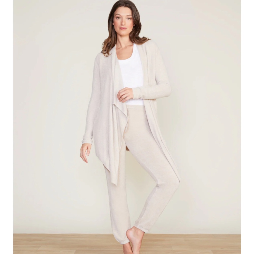 Barefoot Dreams CozyChic Lite® Island Wrap Cardigan S/M Stone Color
